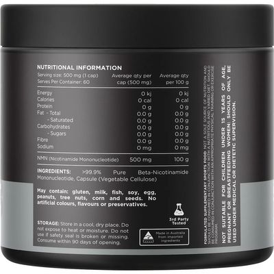 Switch NMN Capsules | Pure Nicotinamide Mononucleotide Ingredients