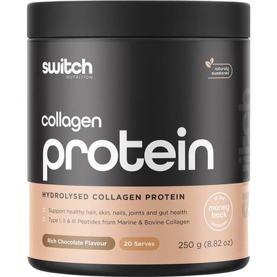 Switch Hydrolysed Collagen Protein | Rich Chocolate 250g