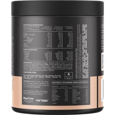 Switch Hydrolysed Collagen Protein | Rich Chocolate 250g Ingredients