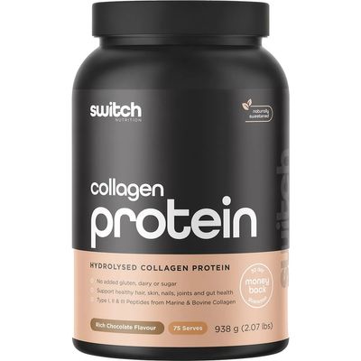 Switch Hydrolysed Collagen Protein | Rich Chocolate 938g