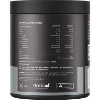 Switch Marine Collagen 100% Pure Unflavoured Ingredients