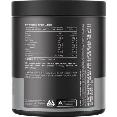 Switch Leucine | 100% Pure L-Leucine Unflavoured Ingredients