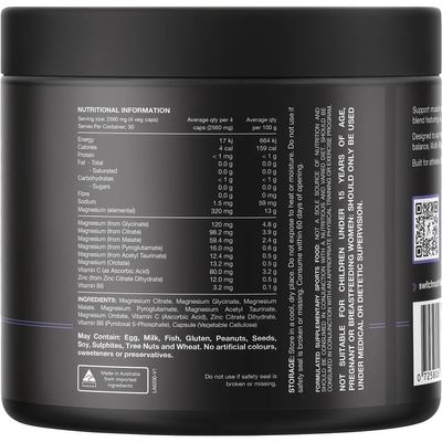 Switch Multi-Mag Perform Capsules Ingredients