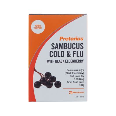 Pretorius Sambucus Cold and Flu 24c