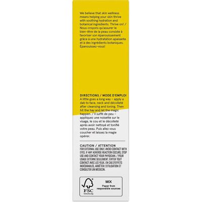 ACURE Brightening Night Cream Box Back