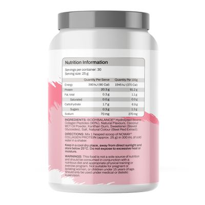 ATP Science Noway Collagen Protein | Strawberry Milkshake Ingredients