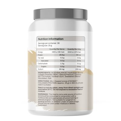 ATP Science Noway Collagen Protein | Vanilla Nutritional Ingredients