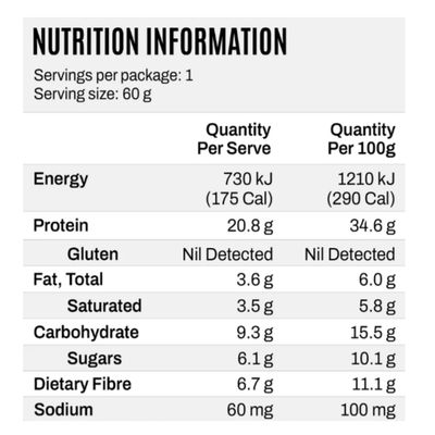 ATP Science Noway Collagen Jelly Bar | Cherry Coconut Nutritional Information