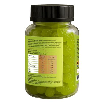 Apollo MCT Oil Gummies | Lime Nutritional Information