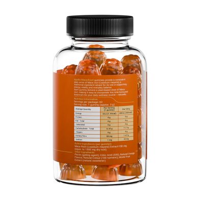 Apollo Maca Root Gummies | Orange Nutritional Information