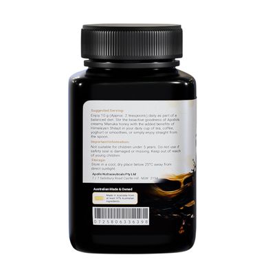 Apollo Manuka Honey + Shilajit Directions