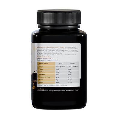 Apollo Manuka Honey + Shilajit Nutritional Information