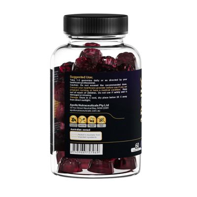 Apollo Mixed Mushrooms Gummies | Grape Directions