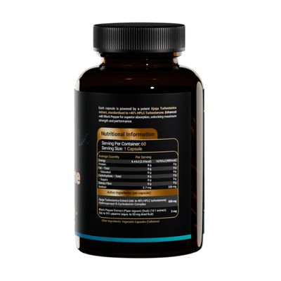 Apollo Turkesterone Nutritional Information