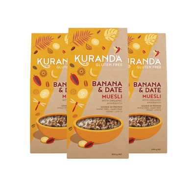 Kuranda Gluten Free Muesli Banana and Date 3kg