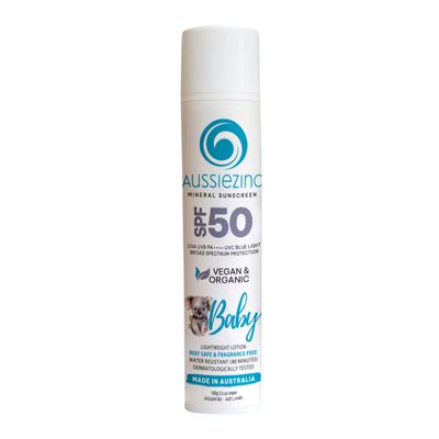 AussieZinc Sunscreen Baby SPF50 | Zinc Sunscreen
