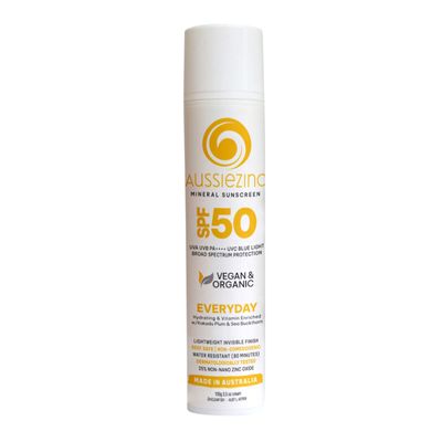 AussieZinc Sunscreen Everyday SPF50 | Zinc Sunscreen