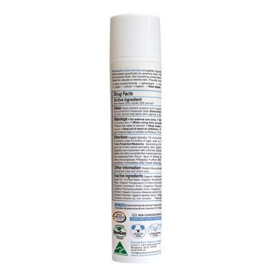 AussieZinc Sunscreen Extra Sensitive SPF50 | Zinc Sunscreen Back