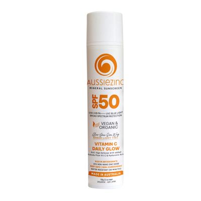 AussieZinc Sunscreen Vitamin C SPF50 | Daily Glow Light Tint
