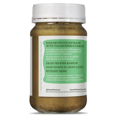 Best of the Bone Bone Broth | Italian Herbs & Garlic Information