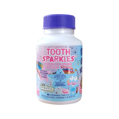 Jack N' Jill Tooth Sparkles Chewable Strawberry 60t