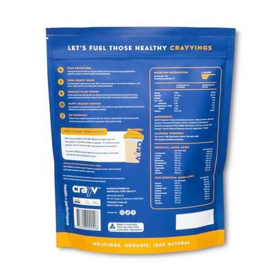 CRAYV Protein | Peanut Butter Caramel Back