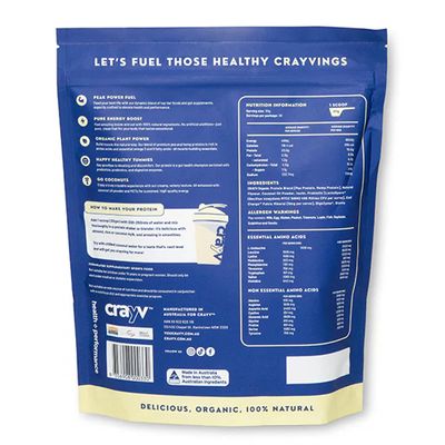 CRAYV Protein | Vanilla Cupcake Back