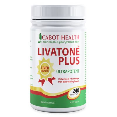 Cabot Health LivaTone Plus 240 Capsules Liver Tonic