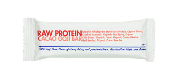 Health Food Guys Raw Protein Goji & Cacao Bar