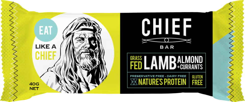 Chief Bar Lamb Grass Fed with Almond + Currants