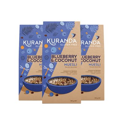 Kuranda G Free Muesli Blueberry Coconut (Paleo Blend) 2.8kg