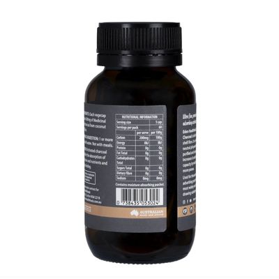 Eden Health Foods Activated Charcoal Capsules | Steam Activated Charcoal Ingredients