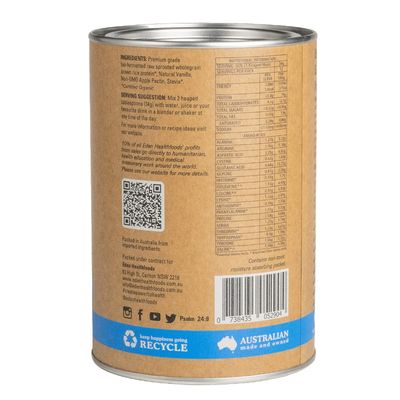Eden Health Foods Sprouted Brown Rice Protein | Vanilla Ingredients