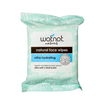 Wotnot Facial Wipes Ultra Hydrating x 25 Pack (soft pack)
