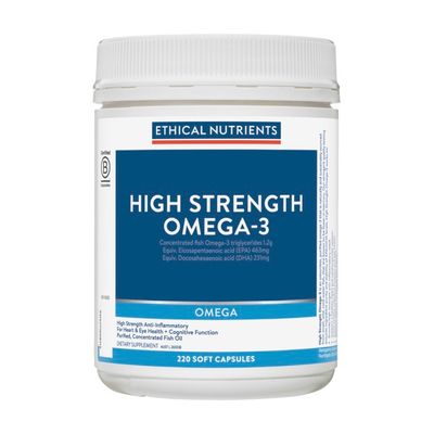 Ethical Nutrients Hi-Strength Fish Oil 220 Capsules