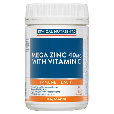 Ethical Nutrients Mega Zinc 40mg 190g Powder