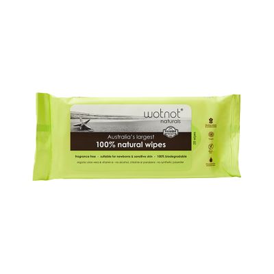 Wotnot Wipes Natural x 20 Pack Travel Hard Case REFILL