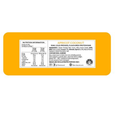 Fibre Boost Protein Bar | Apricot Coconut Nutritional Information