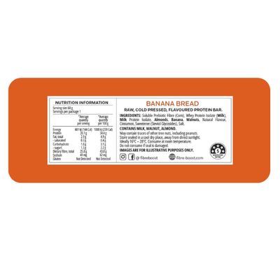 Fibre Boost Protein Bar | Banana Bread Nutritional Information