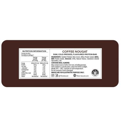Fibre Boost Protein Bar | Coffee Nougat Nutritional Information