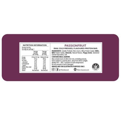 Fibre Boost Protein Bar | Passionfruit Nutritional Information