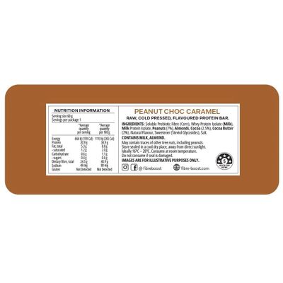 Fibre Boost Protein Bar | Peanut Choc Caramel Nutritional Information