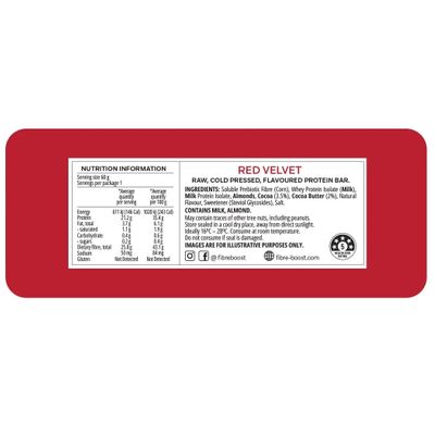 Fibre Boost Protein Bar | Red Velvet Nutritional Information