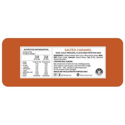 Fibre Boost Protein Bar | Salted Caramel Nutritional Information