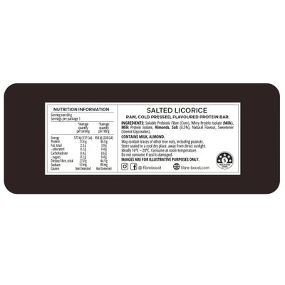 Fibre Boost Protein Bar | Salted Licorice Nutritional Information