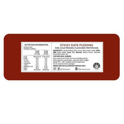 Fibre Boost Protein Bar | Sticky Date Pudding Nutritional Information