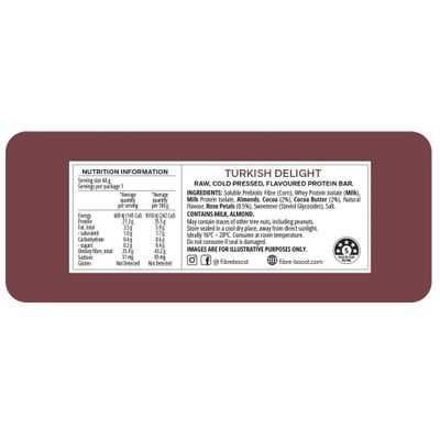 Fibre Boost Protein Bar | Turkish Delight Nutritional Information