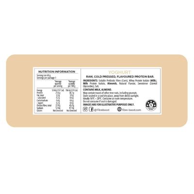 Fibre Boost Protein Bar | Yoghurt Nutritional Information
