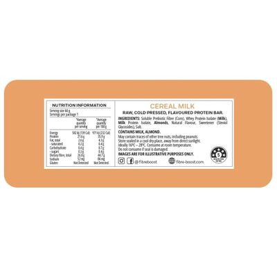 Fibre Boost Protein Bar | Cereal Milk Nutritional Information