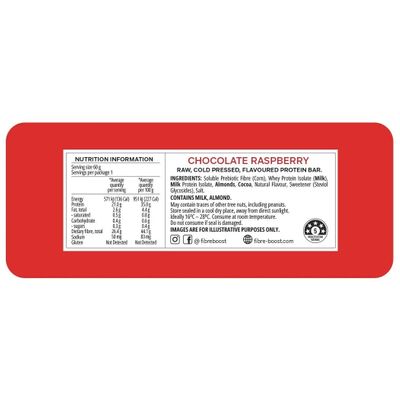 Fibre Boost Protein Bar | Choc Raspberry Nutritional Information